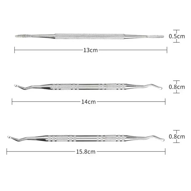 3 stücke Kappe Nagel Pflege Haken Eingewachsene Doppelseitige Eingewachsene Kappe Korrektur Heber Datei Maniküre Pediküre Zehennägel Reinigen Fuß Pflege werkzeug