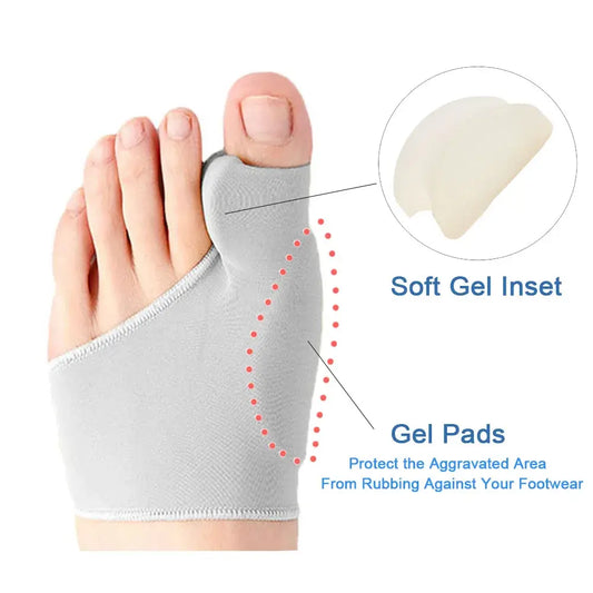 Toe Separator Hallux Valgus Bunion Corrector Orthesen Fuß Knochen Daumen Teller Korrektur Pediküre Socke Haarglätter
