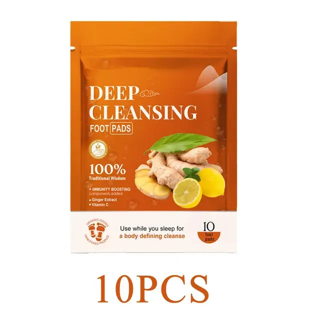 Tiefen reinigendes Fuß pflaster für besseren Schlaf Premium-Fuß polster aus Bambus kohle mit Fußpflege aus Ingwer pulver