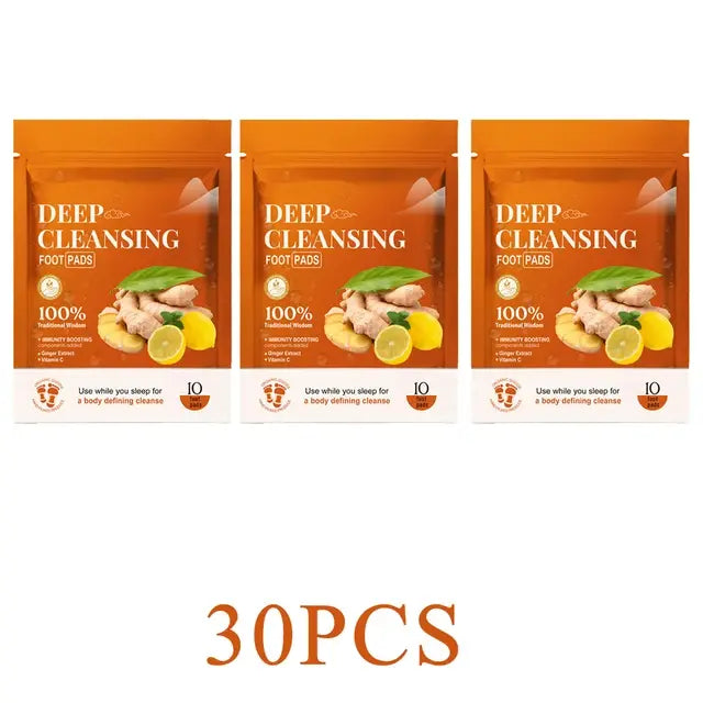 Tiefen reinigendes Fuß pflaster für besseren Schlaf Premium-Fuß polster aus Bambus kohle mit Fußpflege aus Ingwer pulver