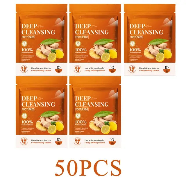 Tiefen reinigendes Fuß pflaster für besseren Schlaf Premium-Fuß polster aus Bambus kohle mit Fußpflege aus Ingwer pulver