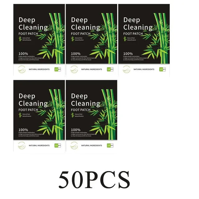 Tiefen reinigendes Fuß pflaster für besseren Schlaf Premium-Fuß polster aus Bambus kohle mit Fußpflege aus Ingwer pulver