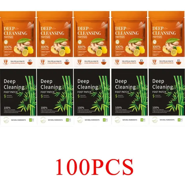 Tiefen reinigendes Fuß pflaster für besseren Schlaf Premium-Fuß polster aus Bambus kohle mit Fußpflege aus Ingwer pulver