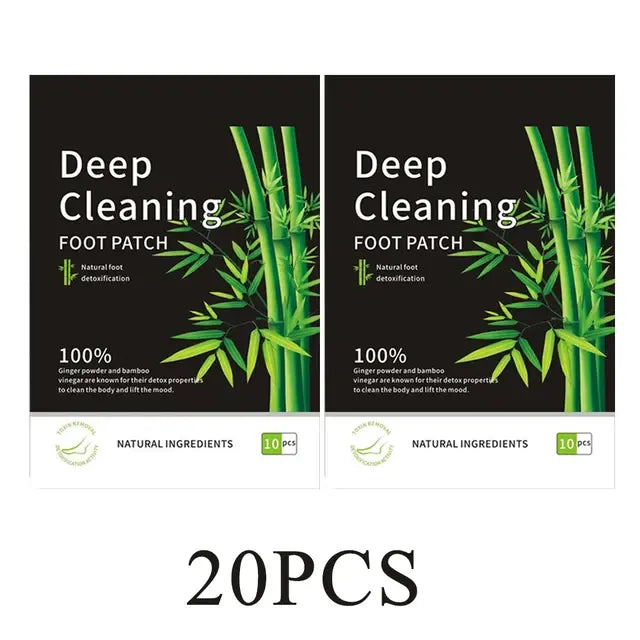 Tiefen reinigendes Fuß pflaster für besseren Schlaf Premium-Fuß polster aus Bambus kohle mit Fußpflege aus Ingwer pulver