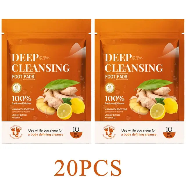 Tiefen reinigendes Fuß pflaster für besseren Schlaf Premium-Fuß polster aus Bambus kohle mit Fußpflege aus Ingwer pulver