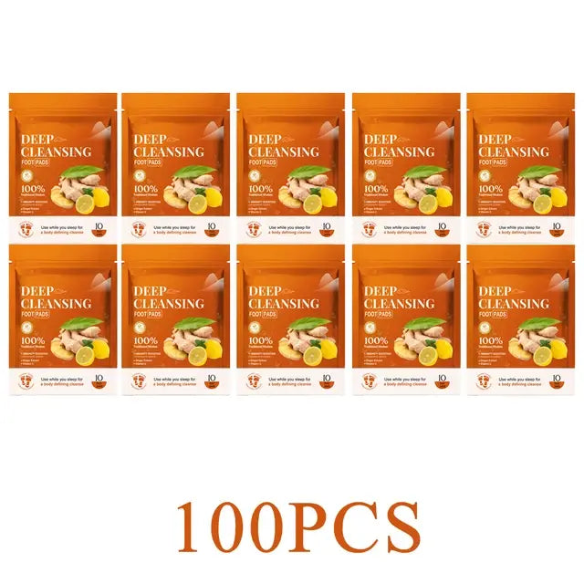 Tiefen reinigendes Fuß pflaster für besseren Schlaf Premium-Fuß polster aus Bambus kohle mit Fußpflege aus Ingwer pulver